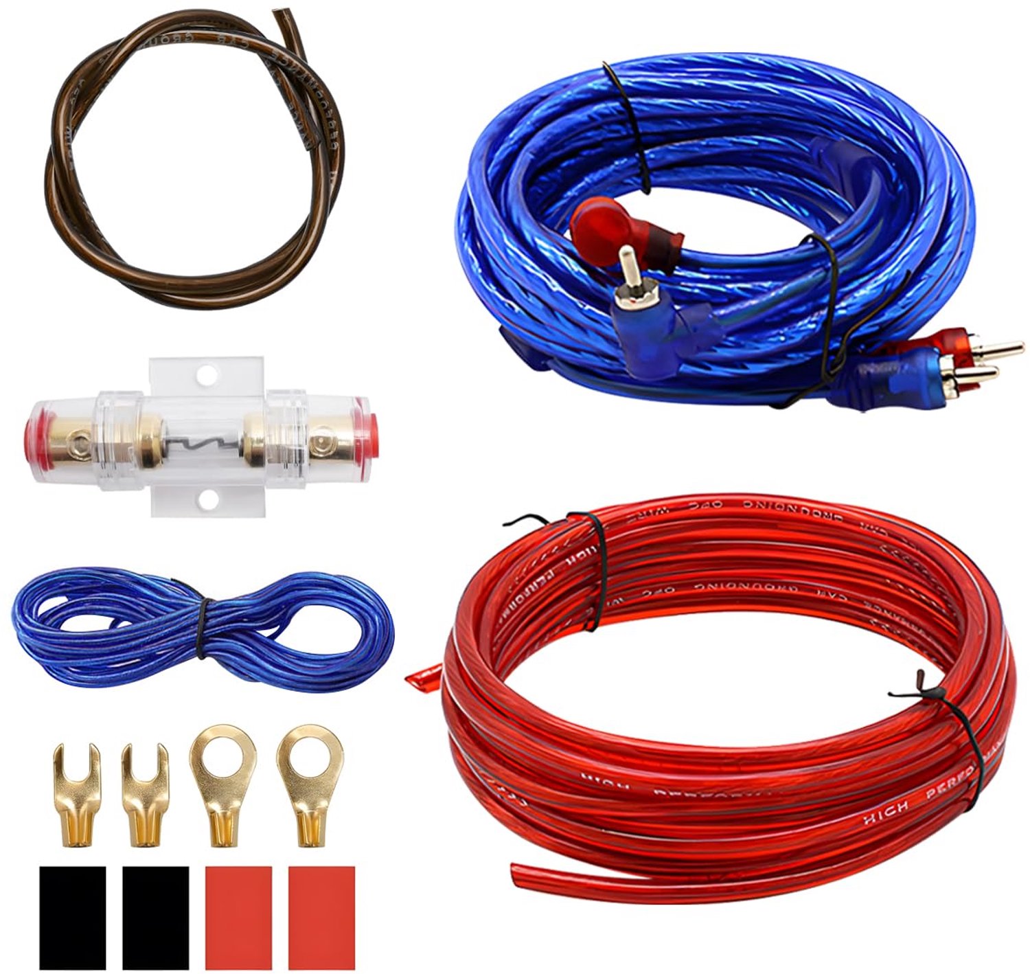 Versterker 1500 W aansluitset, 10 GA subwoofer kabel 4,5 m