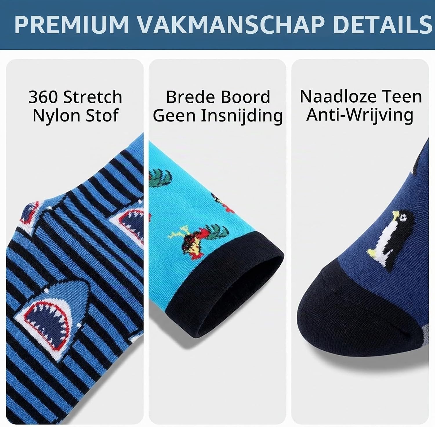 Compressiekousen voor Mannen en Vrouwen (7 Paar) Antislip Lange Tube Geschikt voor Hardlopen, Wandelen en Reizen