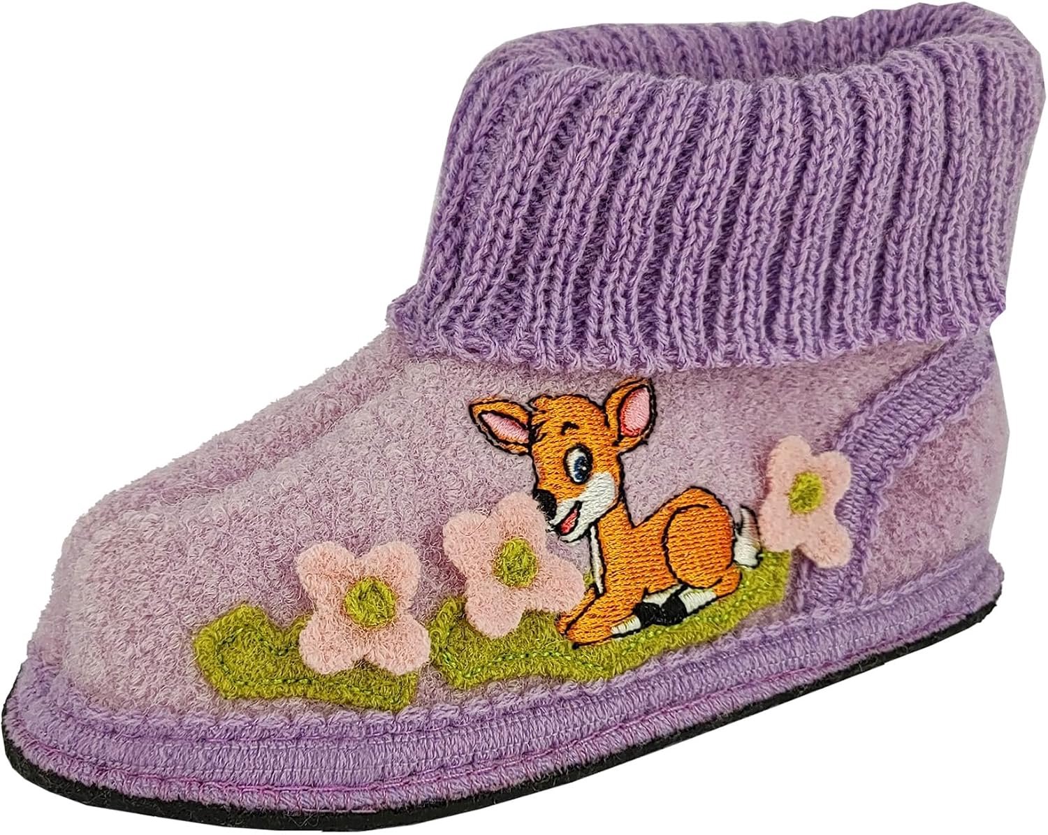 Beck Meisjesslippers 786 Fawn Violet - Wol