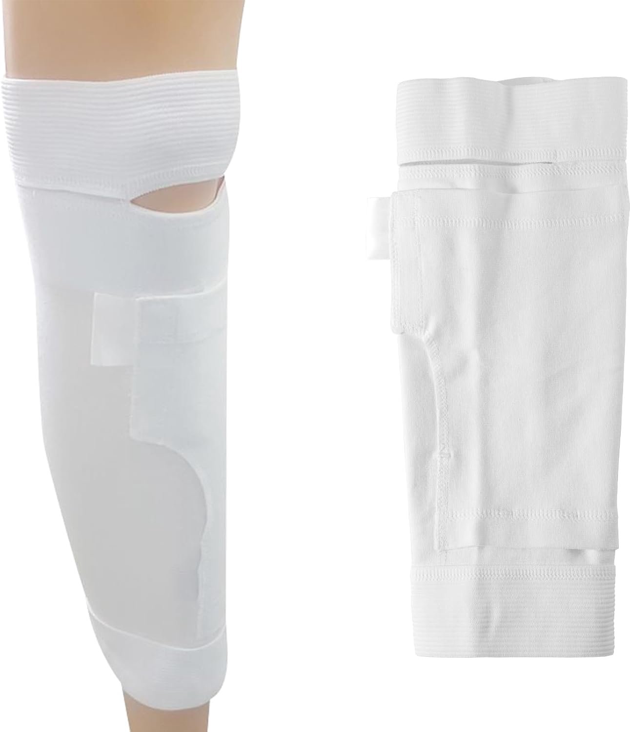 Beentashouder, katheter-beentashouder met riem, fixatie van kathetermouwen, beenzak voor katheter, rekbare beenzakhouder, urine-incontinentie-katheter-accessoires (S)