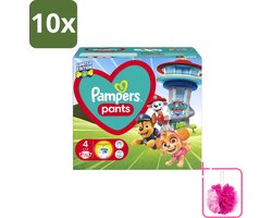 10 x Pampers – Luierbroekjes – Pants Paw Patrol Maat 4 – 72 Luiers - Bulkverpakking - Baby luier - Douchemop - Luierbroek