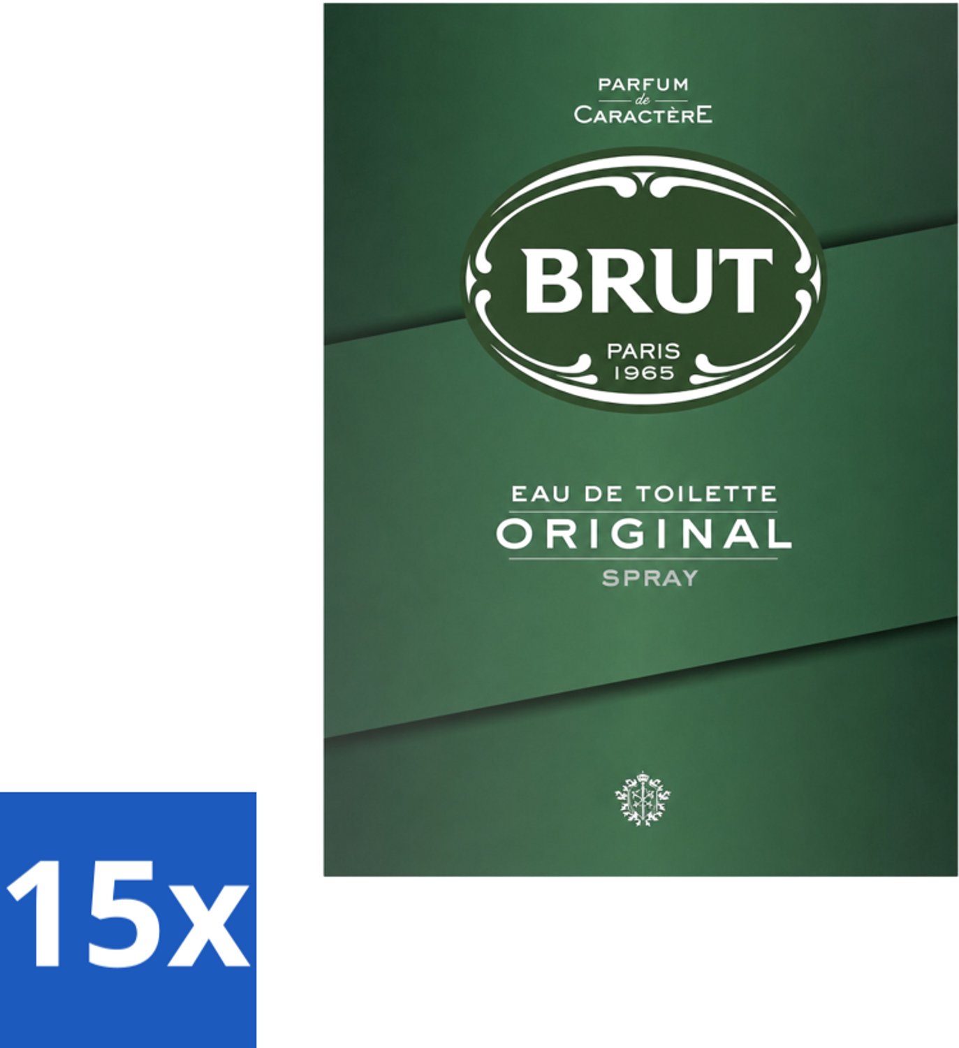 15 x Brut – Eau de Toilette – Original – 100 ml - Voordeelverpakking - 15 stuks