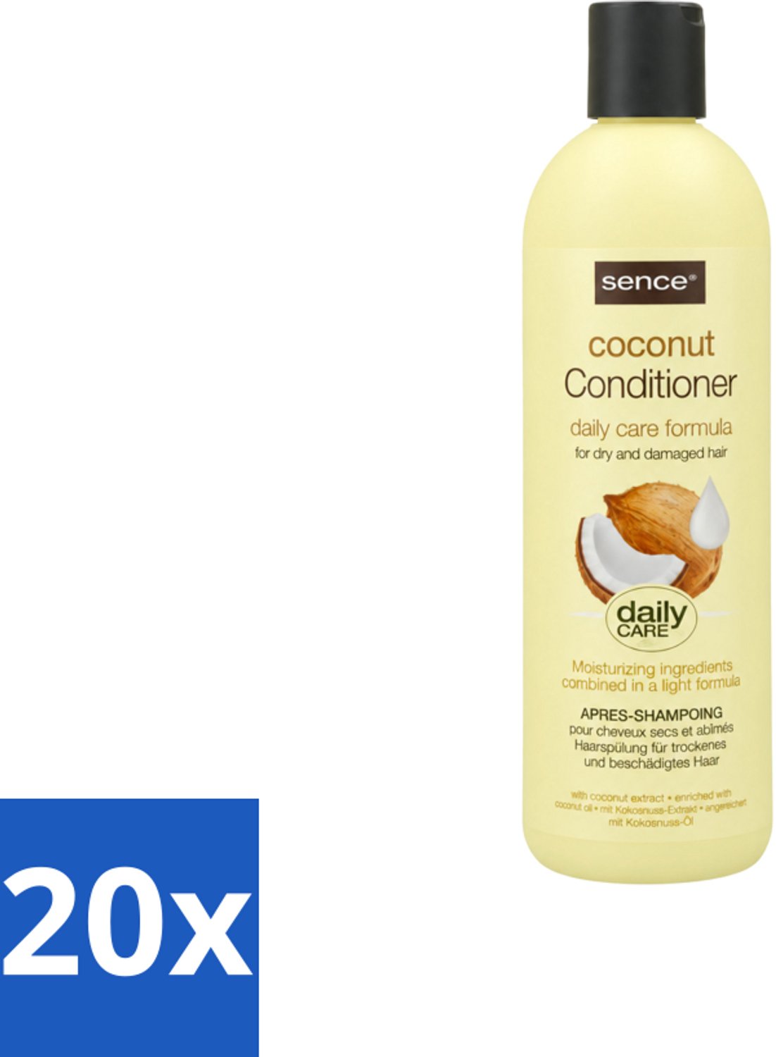 20 x Sence – Conditioner – Coconut – 400 ml - Voordeelverpakking - 20 stuks