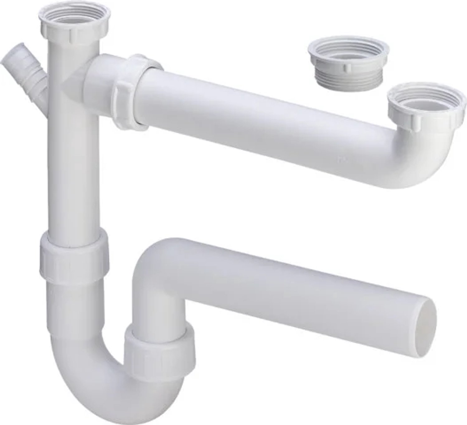 Viega afvoerverbinding voor dubbele spoelbak, kunststof, model 79485 G: 1½ DN: 40 hartafstand: 90-310, 108496