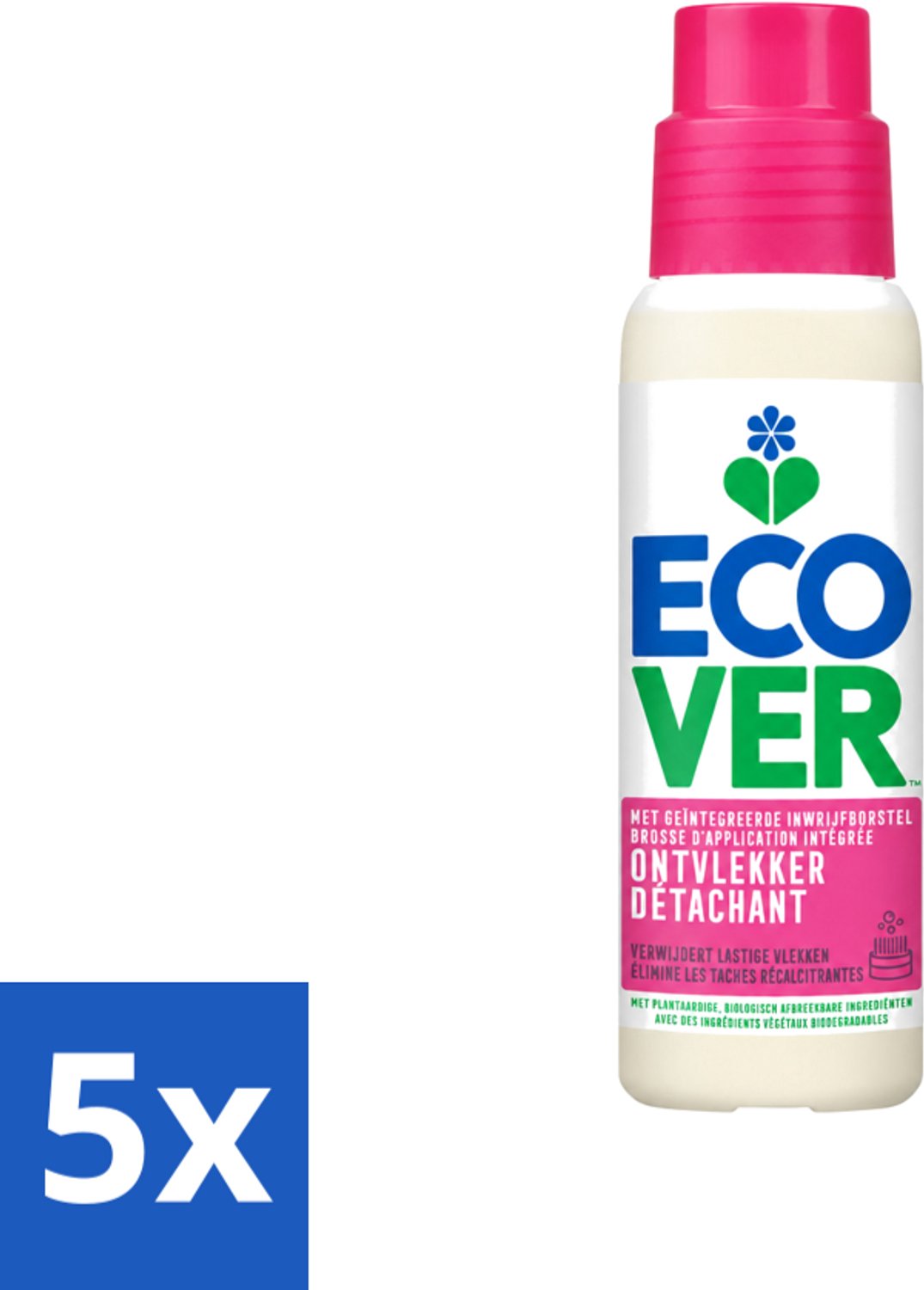 5 x Ecover - Ontvlekkingsmiddel - 200 ml - Voordeelverpakking - 5 stuks