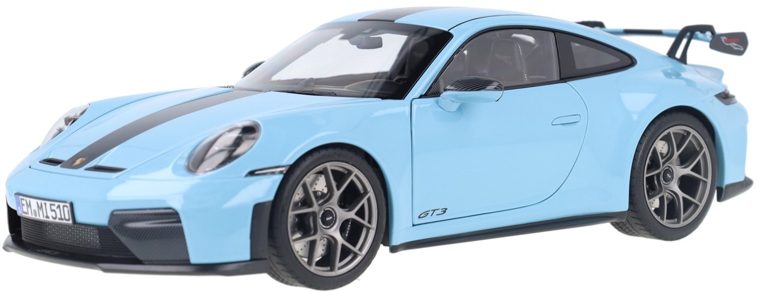 Porsche 911 GT3 w Weissach Pack 2025 Gulf Blauw - Modelauto 1/18 Norev