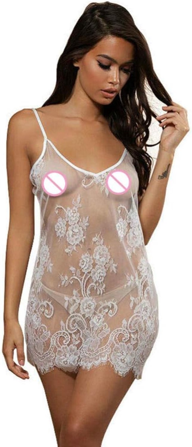 Sets met nachtmode & ochtendjas Vrouwen Sexy Nachtkleding Kanten Jurk Sexy Lingerie Jurk set