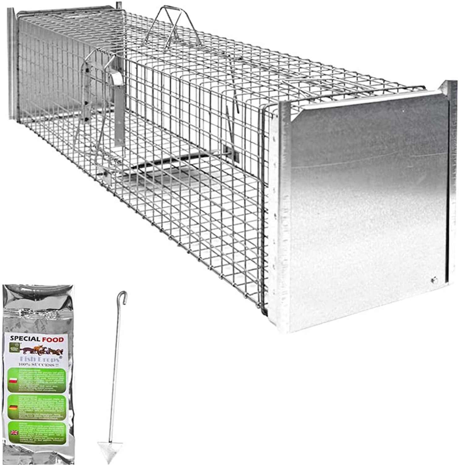 Levendval, marterval, dierenval, kattenval, vossenval, beverval, doos, draadval, val, box om te verplaatsen, marter, kat, bever, selectie, , uitvoering: model 22 (130 x 34 x 34 cm)