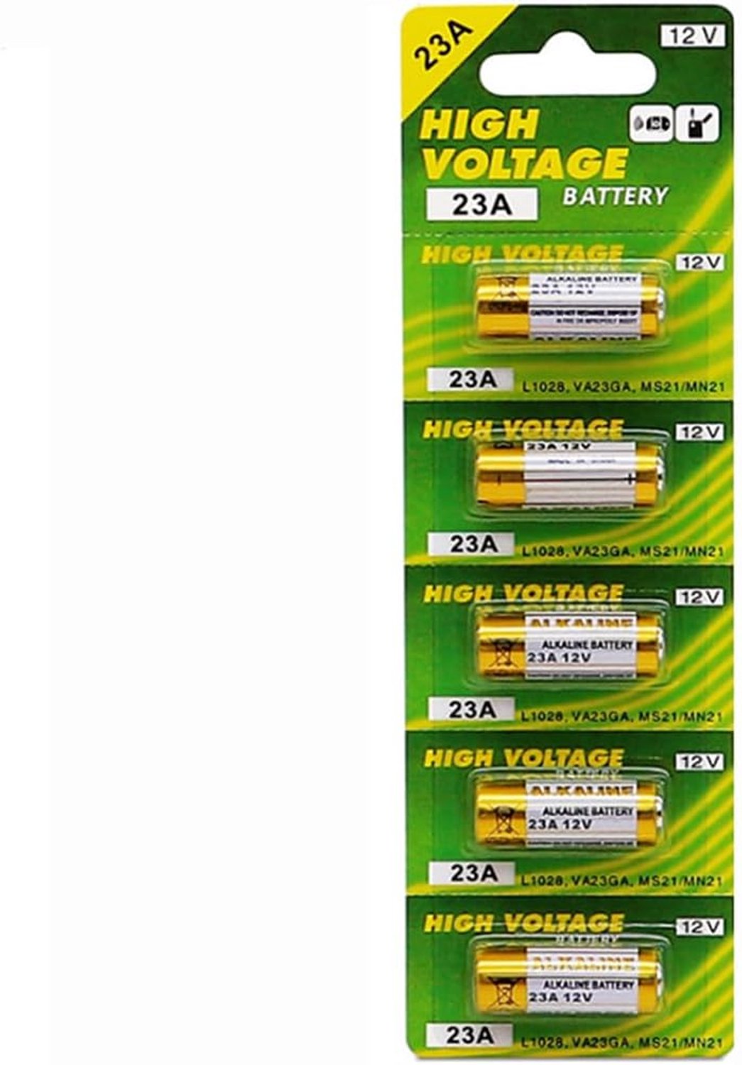 23A 12V alkaline batterij MN21/23 L1028f alkaline 12V batterij 5 stuks