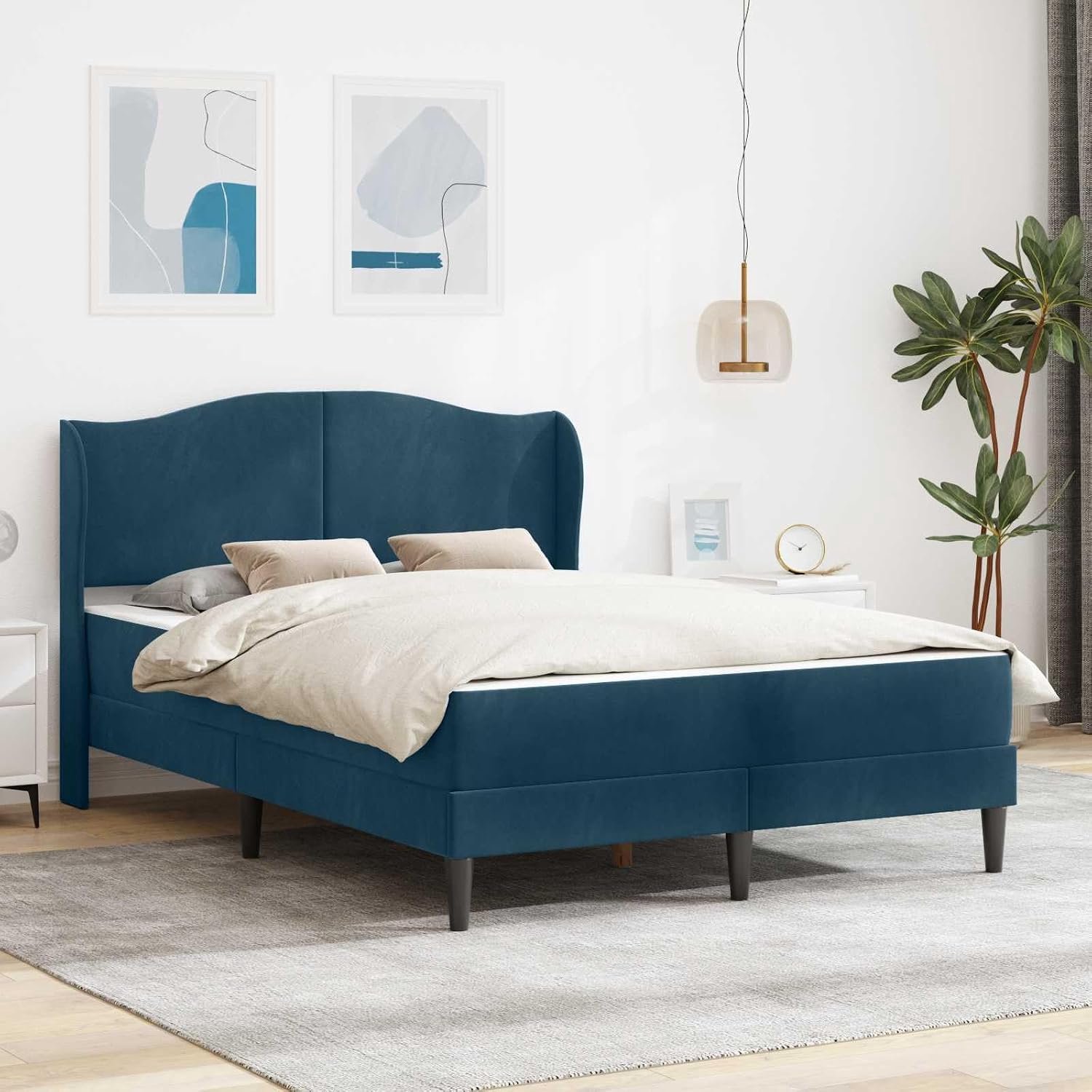 Multiplex Vaste lattenbodem Modern Blauw 140 x 200 cm