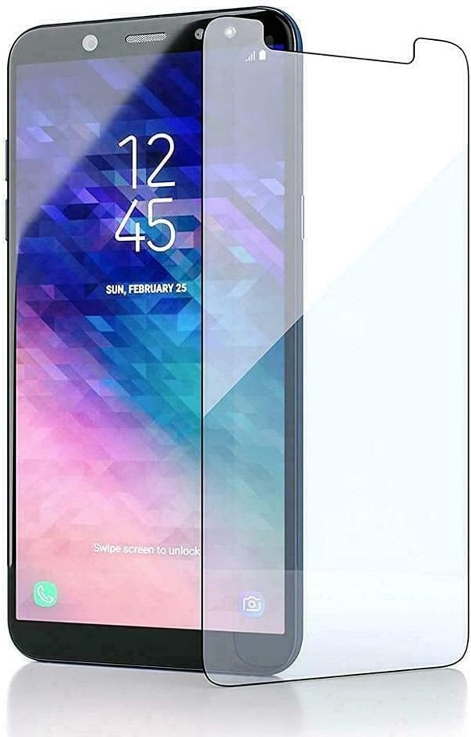 [2 stuks] pantserglas voor Samsung Galaxy A6+ Plus pantserfolie echt gehard glas beschermglas echt gehard glas screen protector 9H getemperd glas