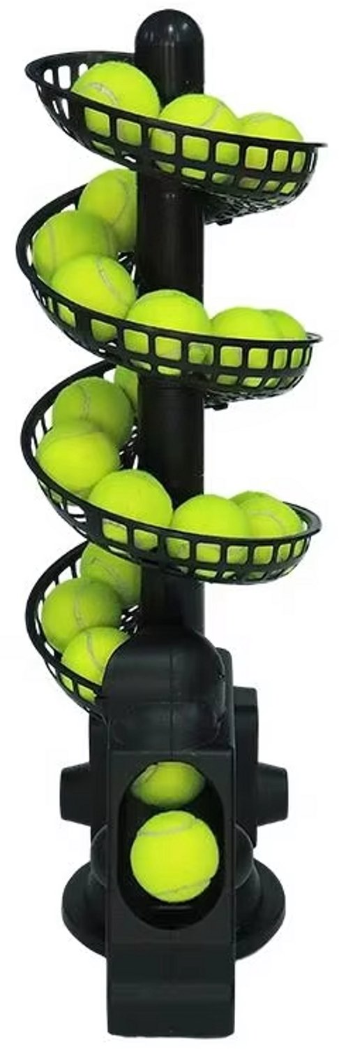 CreateEcom automatische ballenwerper - tennisbal machine - Draagbare Professionele Duurzame Tennisbalmachine - Zelfbedienings Tennis Trainingsapparatuur - 10 uur Batterijduur