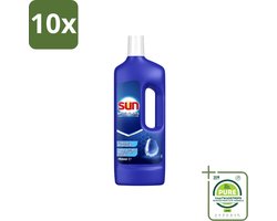 10 x Sun - Normaal - Spoelglans - 750 ml - Grootverpakking - Vaatwasstrips - Vaatwas Spoelglans - Spoelglans Vaatwas - Droog Vaat - Glanzend Vaat - Kalkaanslag Verwijderen