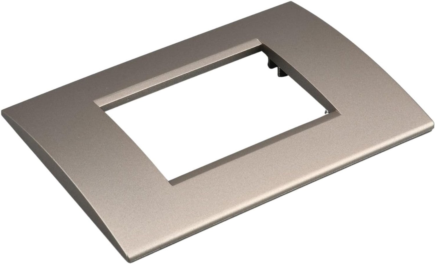 kunststof plaat 3 modules - brons - kras- en slagvast - compatibel met Bticino Living Light - Vemera