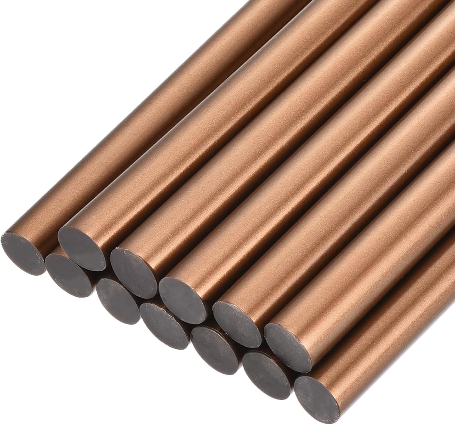 Lijmpistolen 11 mm x 200 mm - brons rood - sterke viscositeit - veelzijdig gebruik - 12 stuks - m-winkel