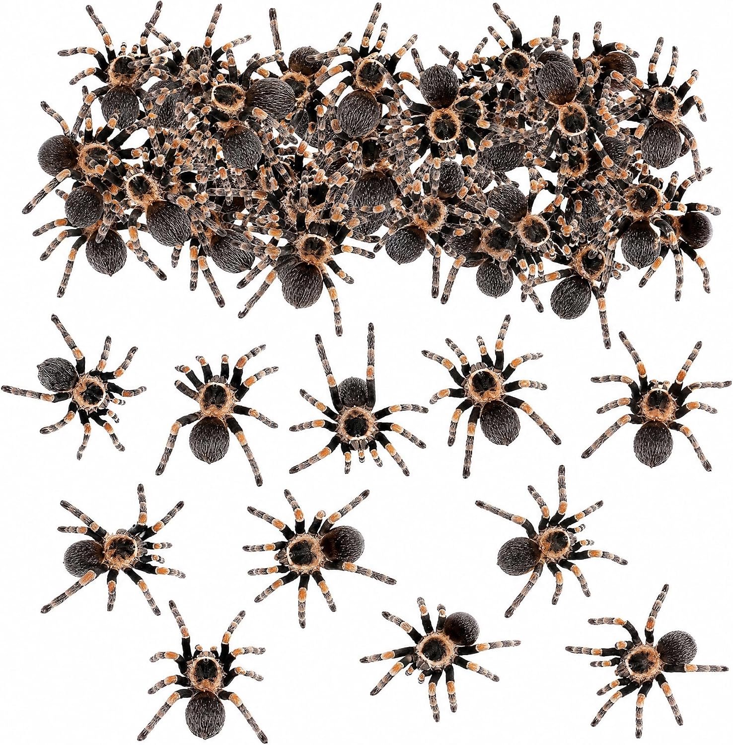50 Spinnen Taartdecoratie, Halloween Taartdecoratie, Partydecoratie