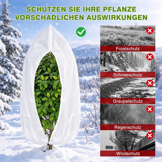 Winterbescherming voor planten, 180x120 cm — afbeelding 2