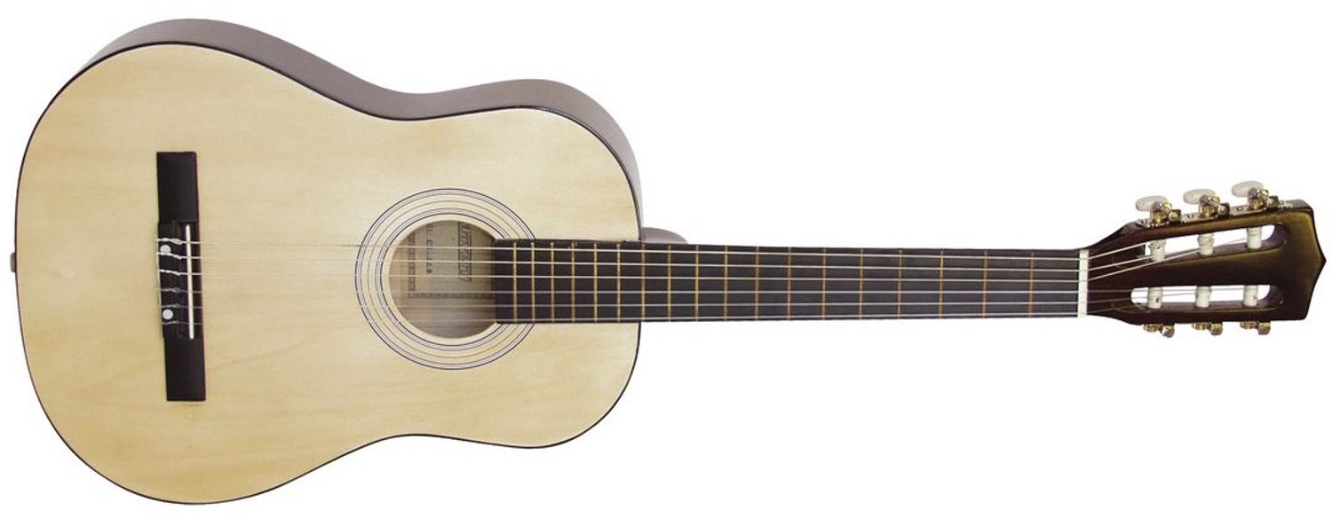 DiMavery AC-303 Klassieke Kindergitaar - Spaanse Gitaar 1/2 - Akoestische Gitaar - Natuurlijk Hout - Inclusief Tas - Voor Kinderen 5-7 Jaar
