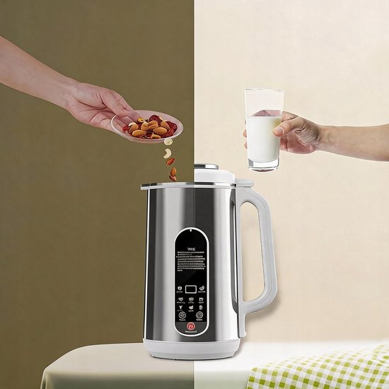 Elektrische Blender - Automatische Blender - Sojamelkmaker - Multifunctionele Keukenmachine - 1200 ml - 24 uurs Timer - 4 uur Warmtebehoud - Zelfreinigend - 8-in-1 - Voor Sojamelk & Notenmelk & Babyvoeding & Sap — afbeelding 4