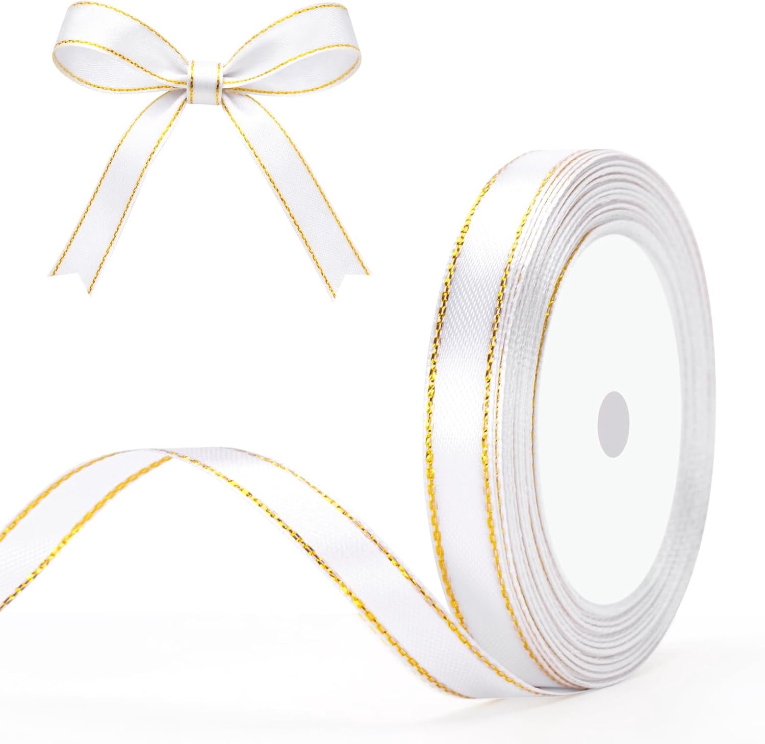 Satijnen lint 10 mm: 22 meter lint voor versiering en cadeaus