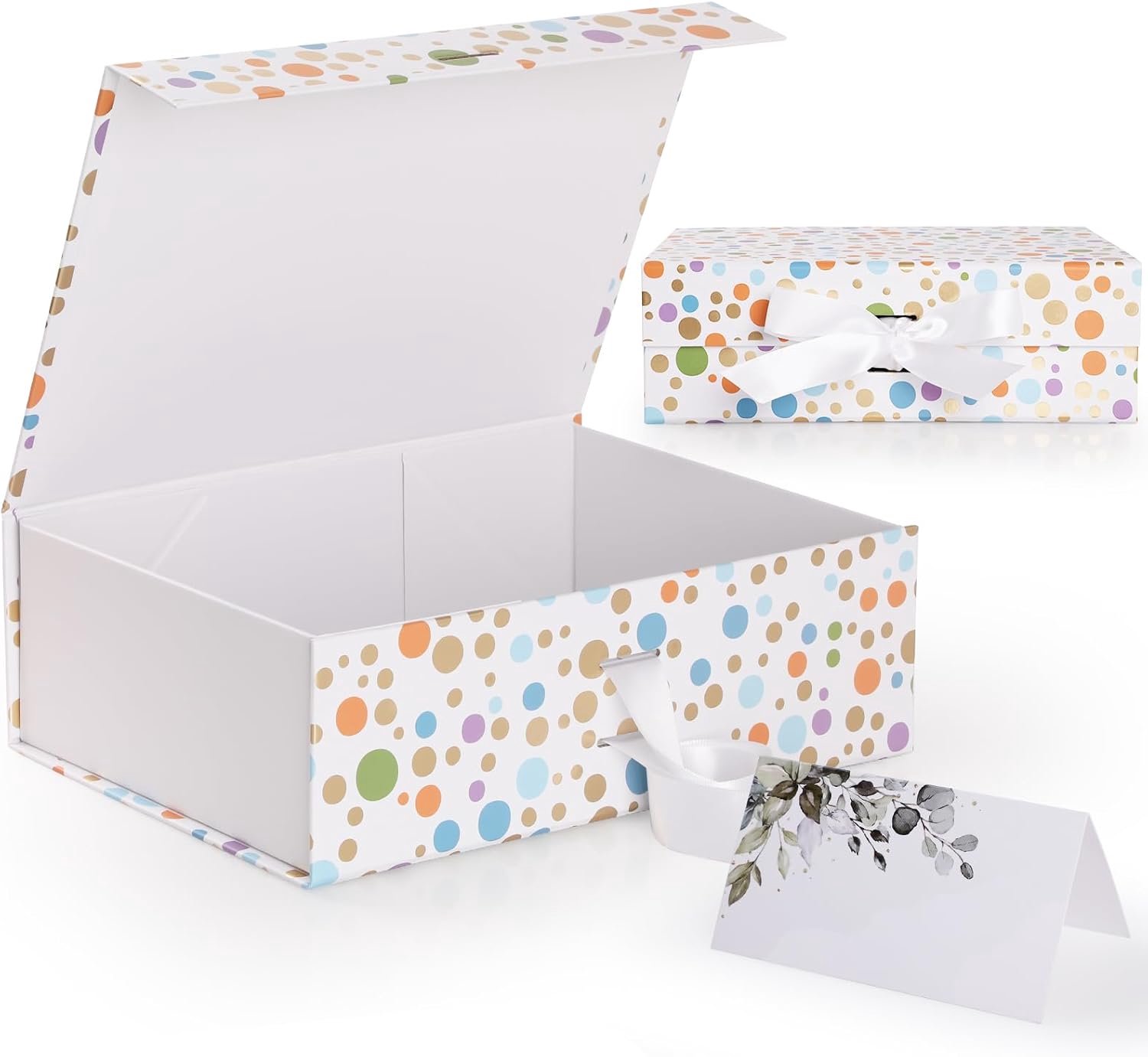 Geschenkdoos 28,2 x 20,2 x 9,2 cm - premium met magneetsluiting - inclusief cadeaulint - Vemera