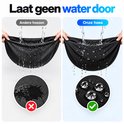 Vergelijkingstest: water lekt door een andere hoes, terwijl de BOTC-hoes water buiten houdt.