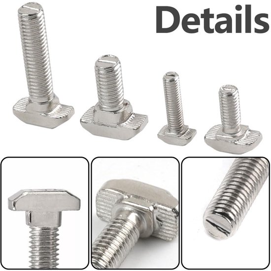 T-bout voor aluminium profielen 20/30/40/45 — afbeelding 5