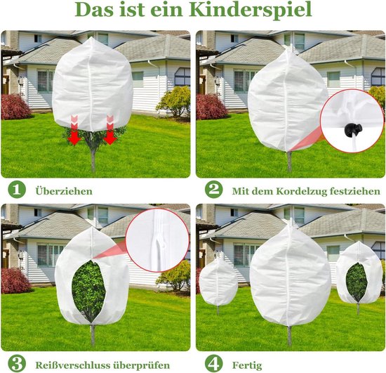 Winterbescherming voor planten, 2 stuks, 100x120 cm — afbeelding 4