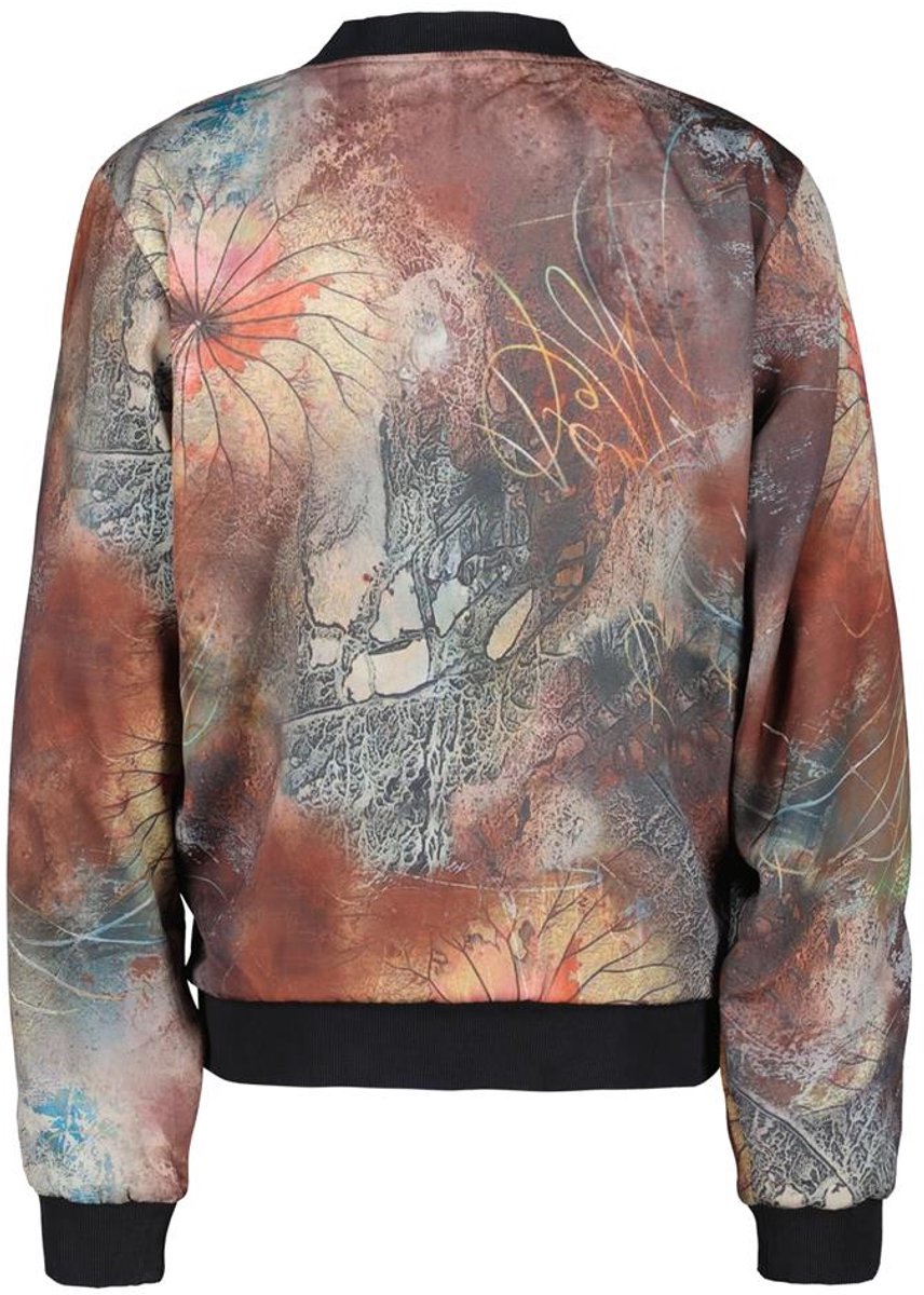 DIDI Dames Bomber Galaxy Burgundy Cloudroot print maat 46