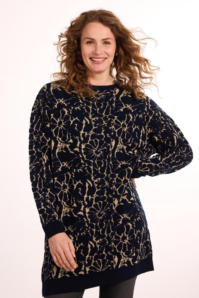 DIDI Dames Pullover Amara Blue Alivio jacquard maat 46