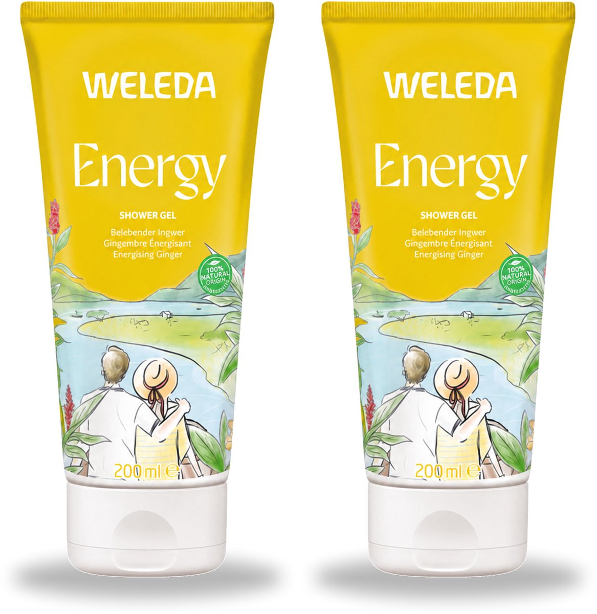 2 x WELEDA - Douchegel Aroma Shower Energy - 200 ml - Voordeelverpakking - 2 stuks