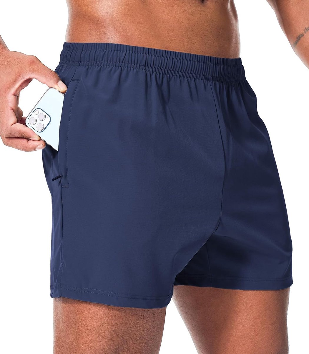 Shorts voor heren met waterdichte achterzak, sneldrogend, comfortabel en stijlvol