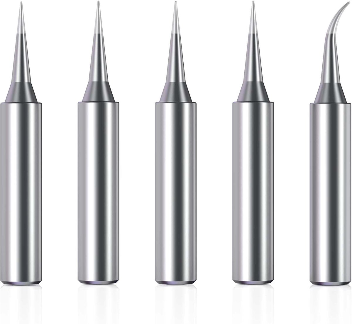 Puntenset, 5 stuks, 0,3 mm fijne punt voor fijne soldeerwerkzaamheden