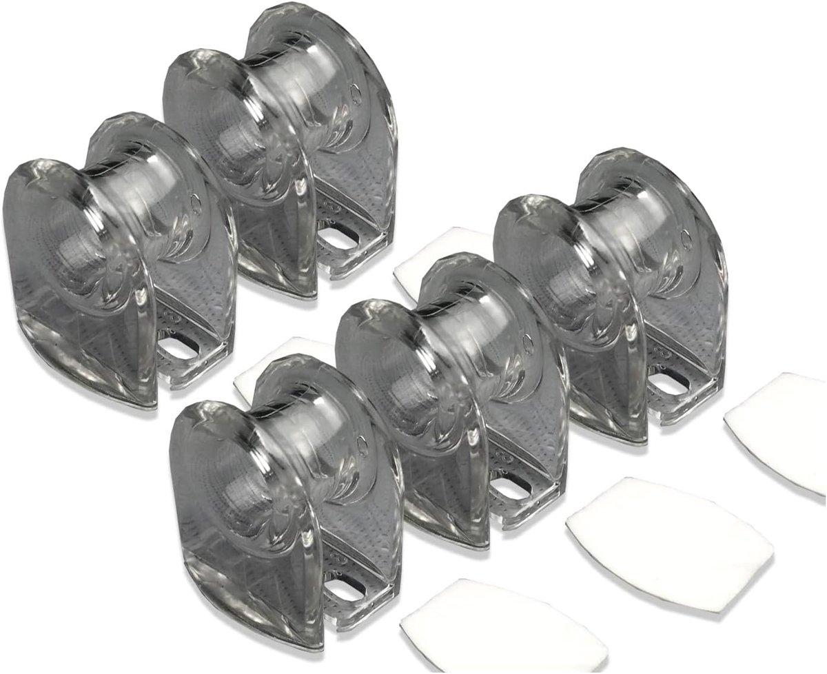 Zelfklevend, transparant, voor kogelketting, 5 stuks