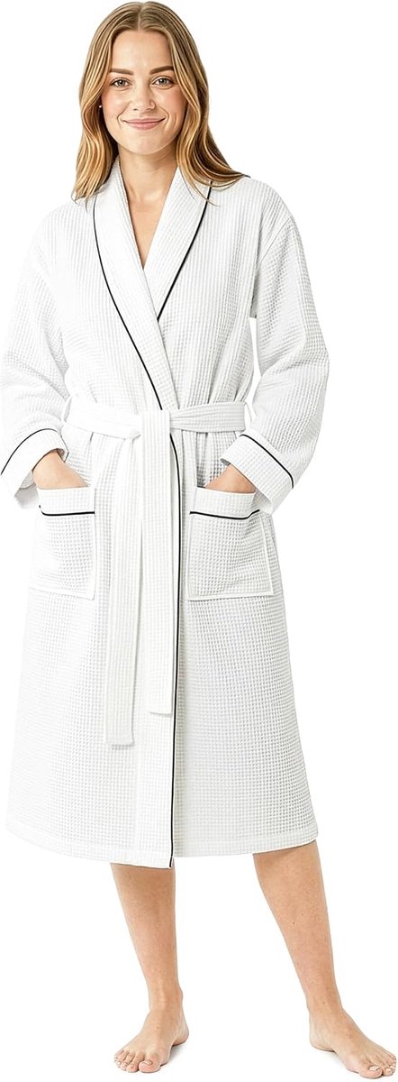 Badjassen voor dames, S-2XL, knusse sjaalkraag, lichte ochtendjassen voor dames, loungewear, huisjas, cadeau voor haar