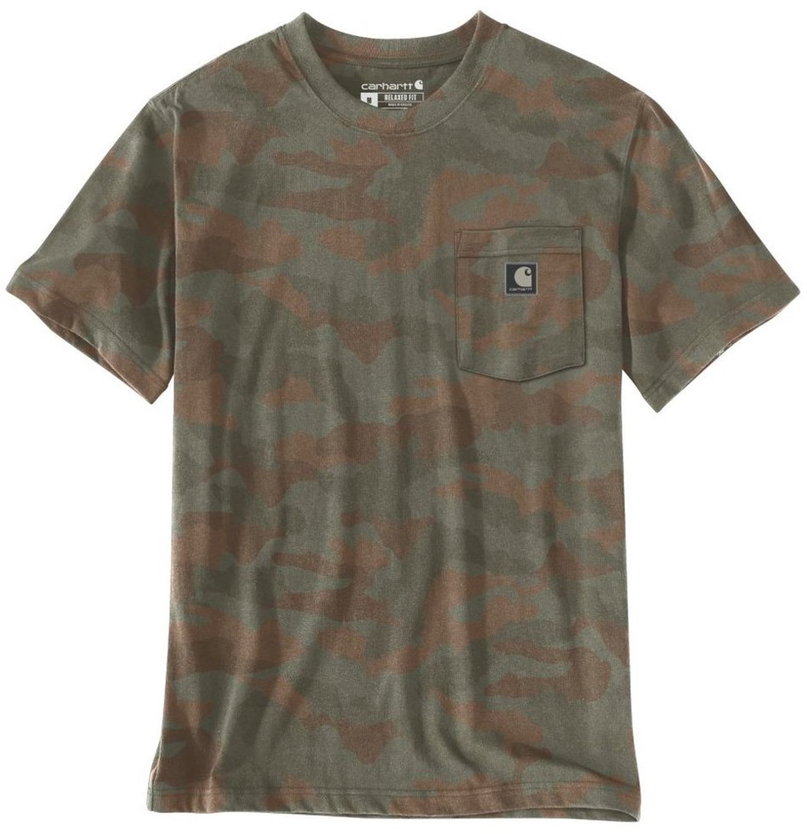 Carhartt T-shirt Irvine Relaxed Camo 107298 Groen