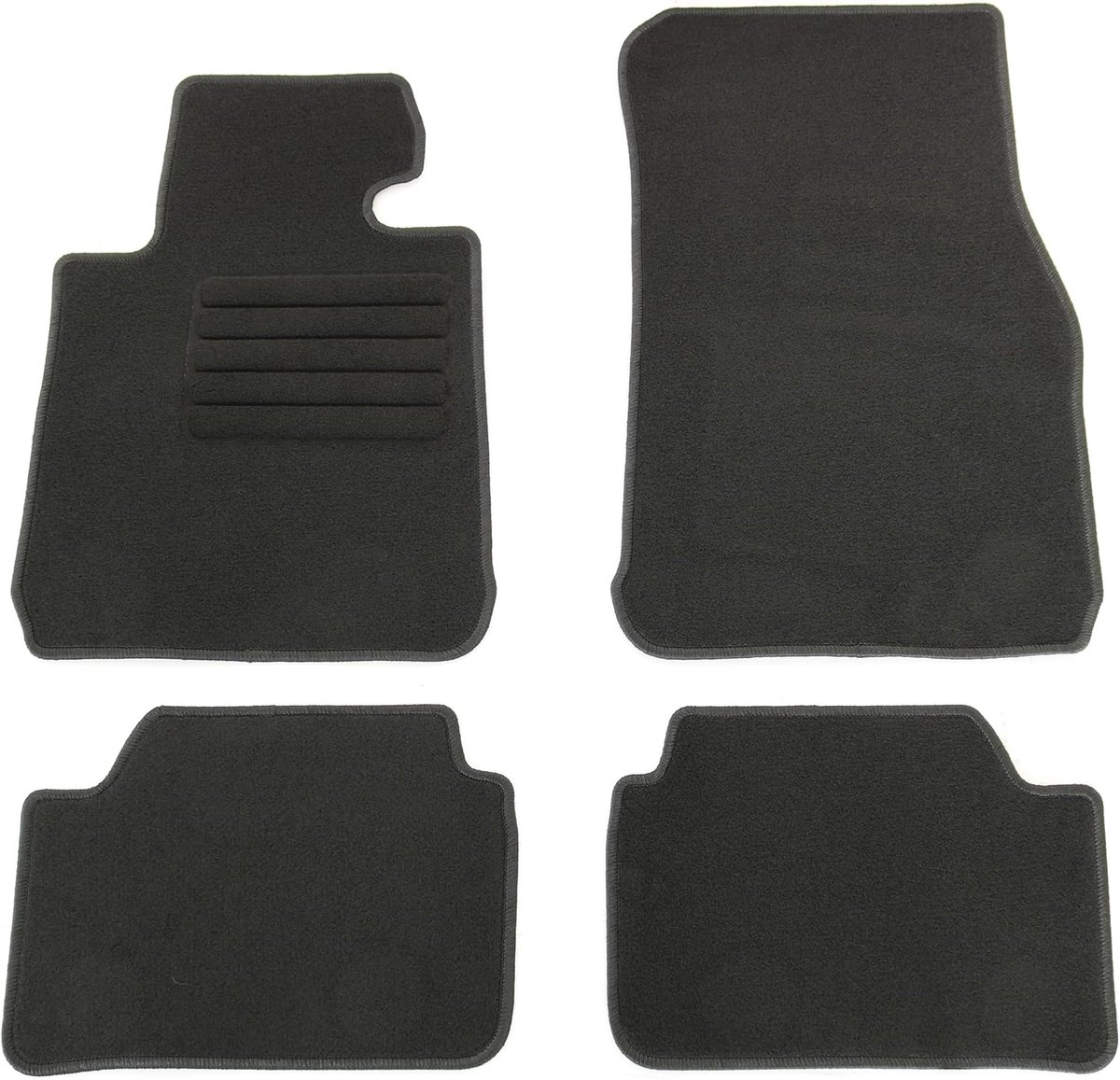 Tuning GmbH HG13660 Velours pasvorm vloermatten set, zwart