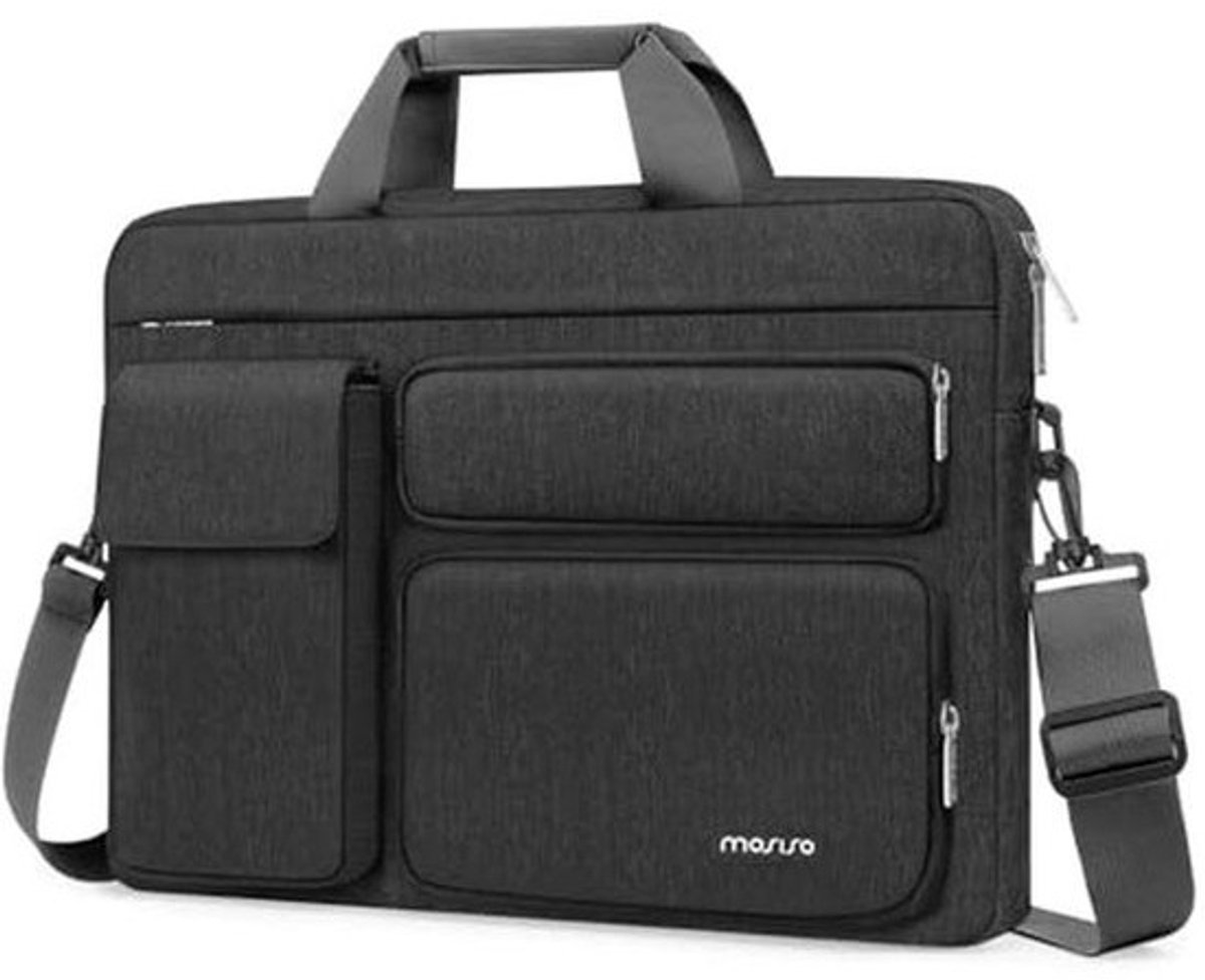 Laptop Schouder Messenger Bag met Grote Capaciteit en Multifunctionele Vakken