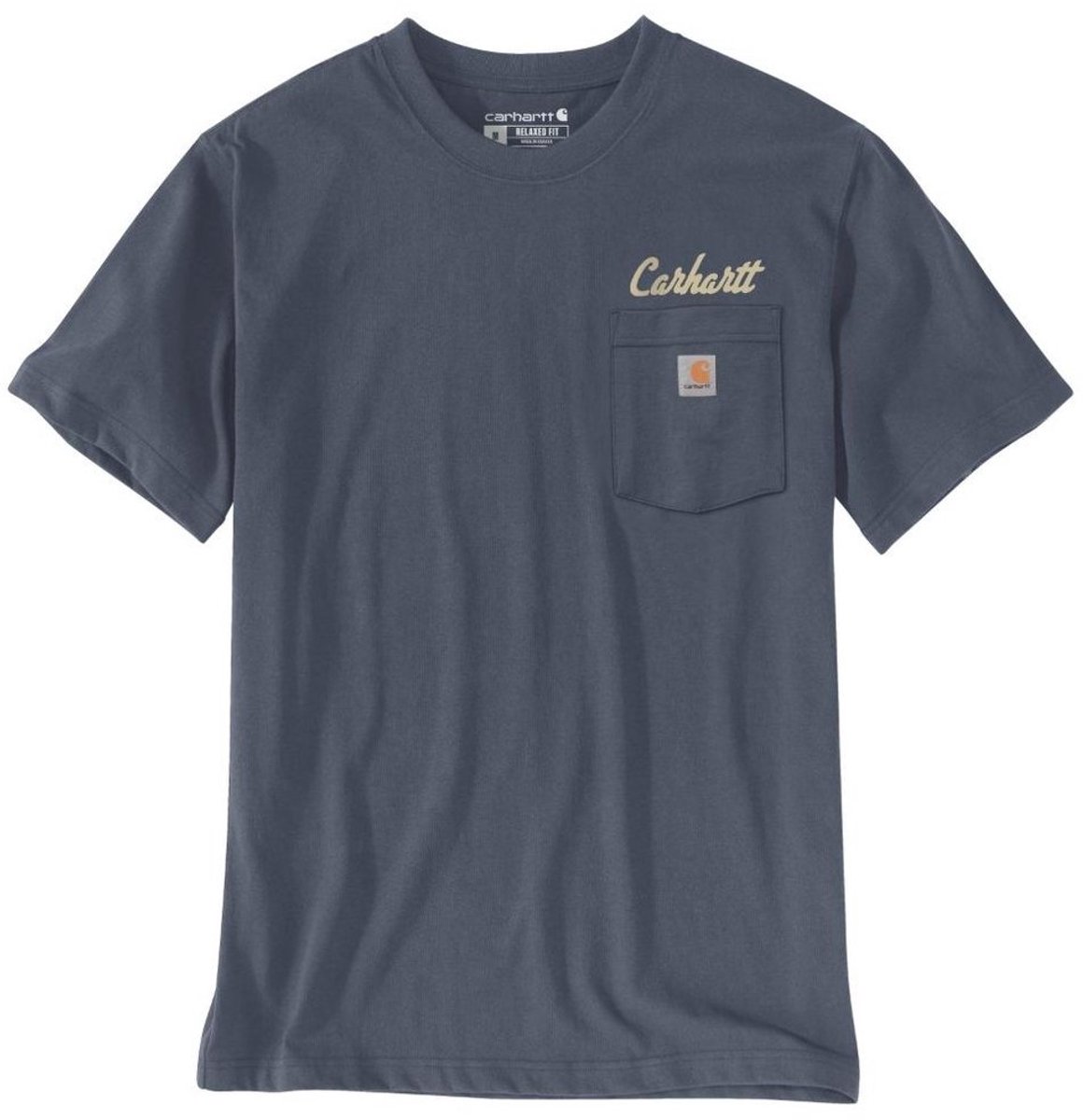 Carhartt T-shirt Irvine Relaxed Hard Work 107735 Superstorm