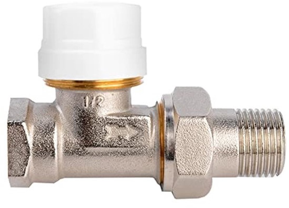 Thermostaatventiel 1/2" met thermostaatkop voor radiator