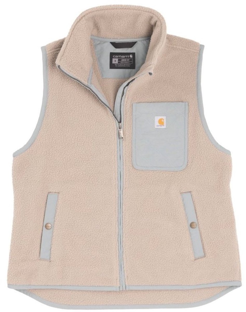 Carhartt Dames fleecevest Sherpa Fleece 107729 Grijs