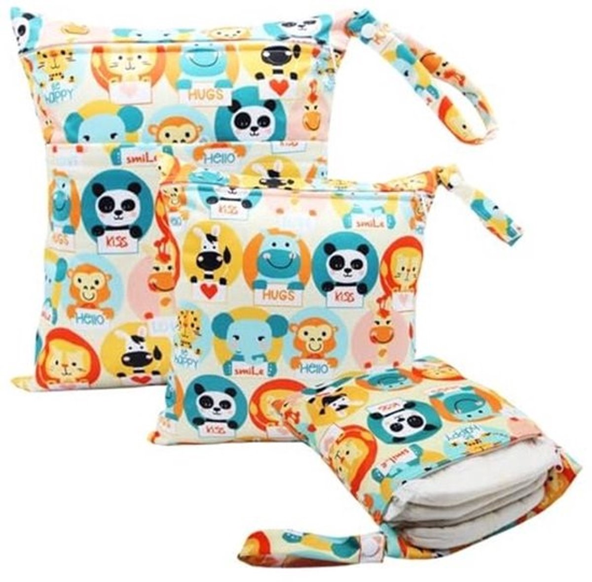 Natte Luiertas - Opbergtas - Baby Benodigdheden - Waterdicht Materiaal - 3 Maten Set - Modieus
