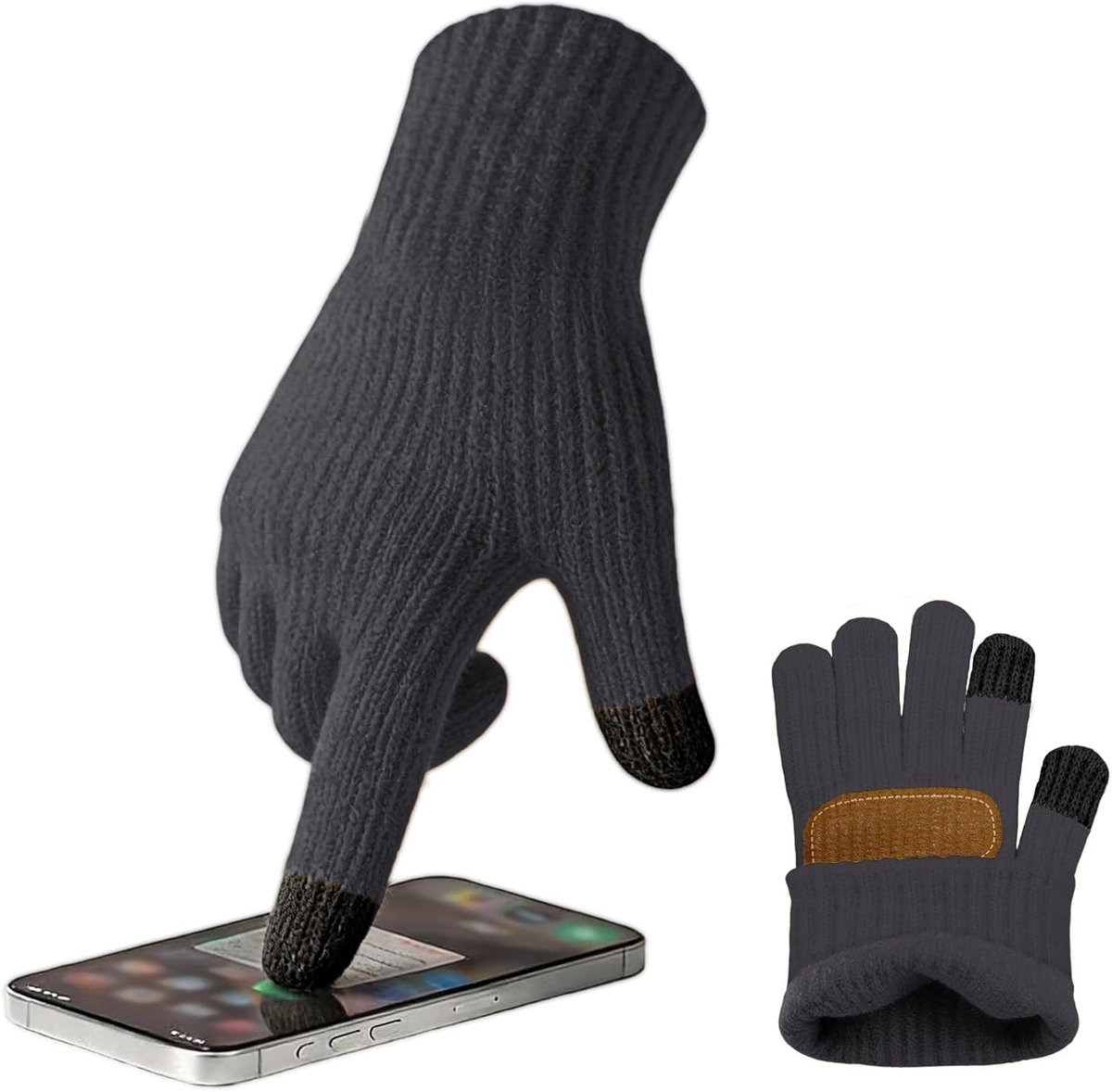 Handschoenen, touchscreen, uniseks, fleece, antislip, winddicht, voor snowboarden, dun, fietsen, wintersport