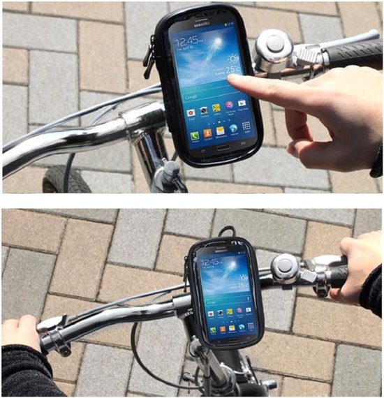 Ondersteuning voor Fietsstuur en Draaibare Waterdichte Motorfiets 360º voor MEIZU M16 (2018) - Zwart — afbeelding 2