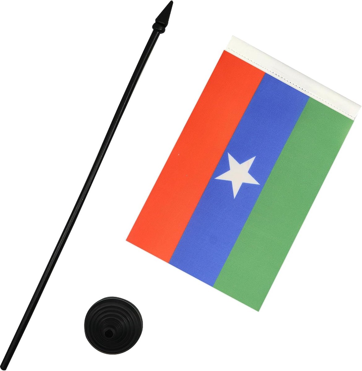 Tafelvlag Ogaden separatist 21x14 cm Polyester 100D Plastic Voet