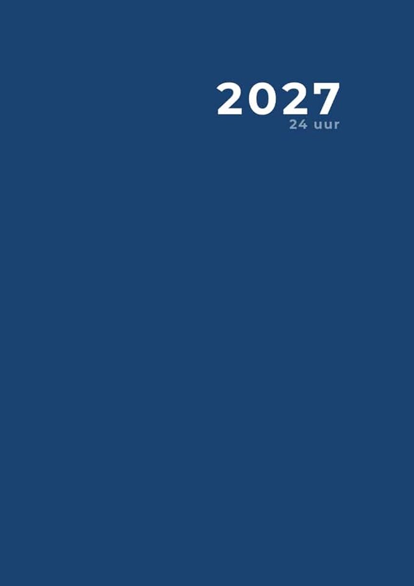 , 24 uur: Agenda of Jaarboek large formaat, blauw
