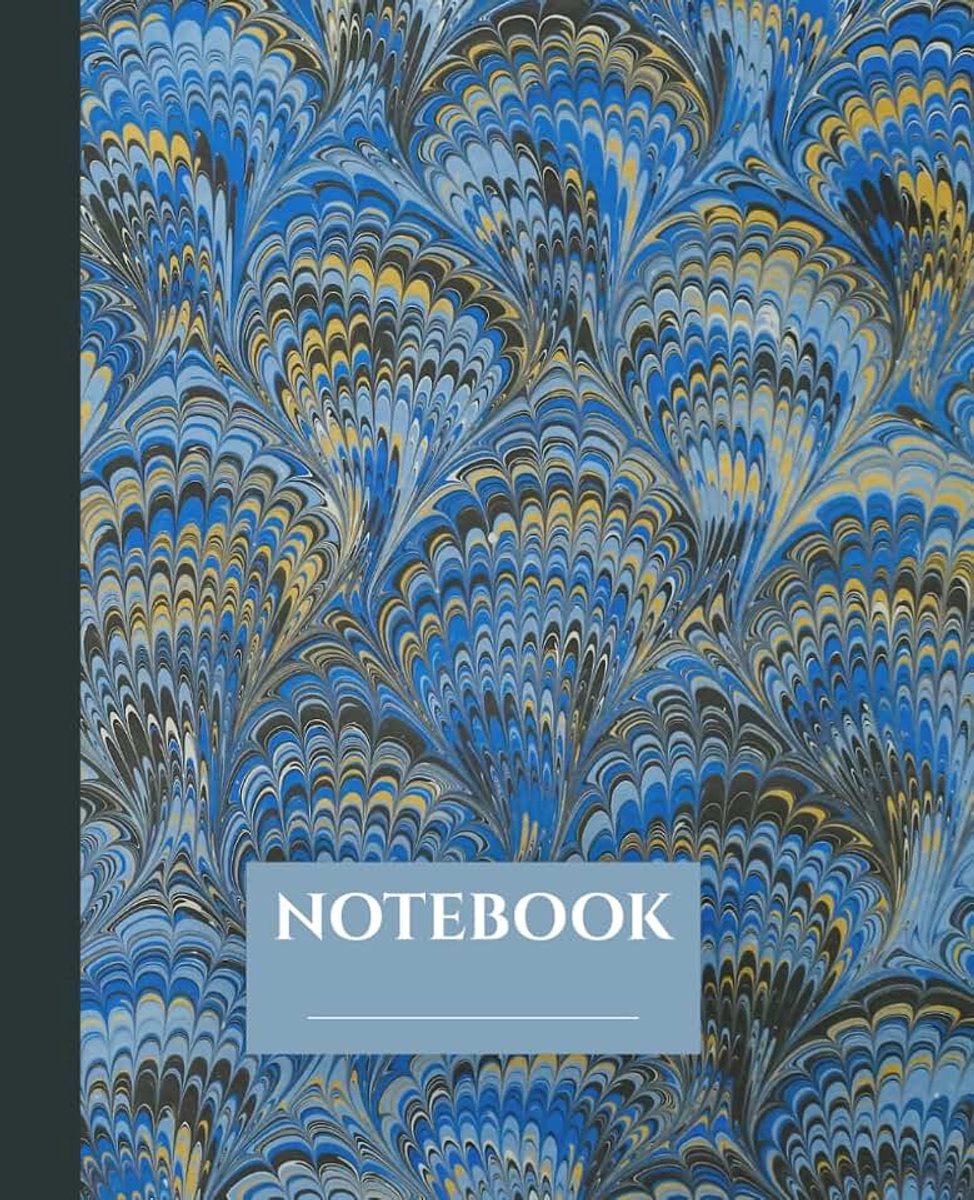 Blue Marble Notes: Elegant Abstract Composition Notebook for Writing, Journaling & Daily Notes