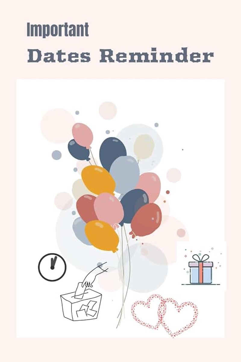 Important Dates Reminder Book