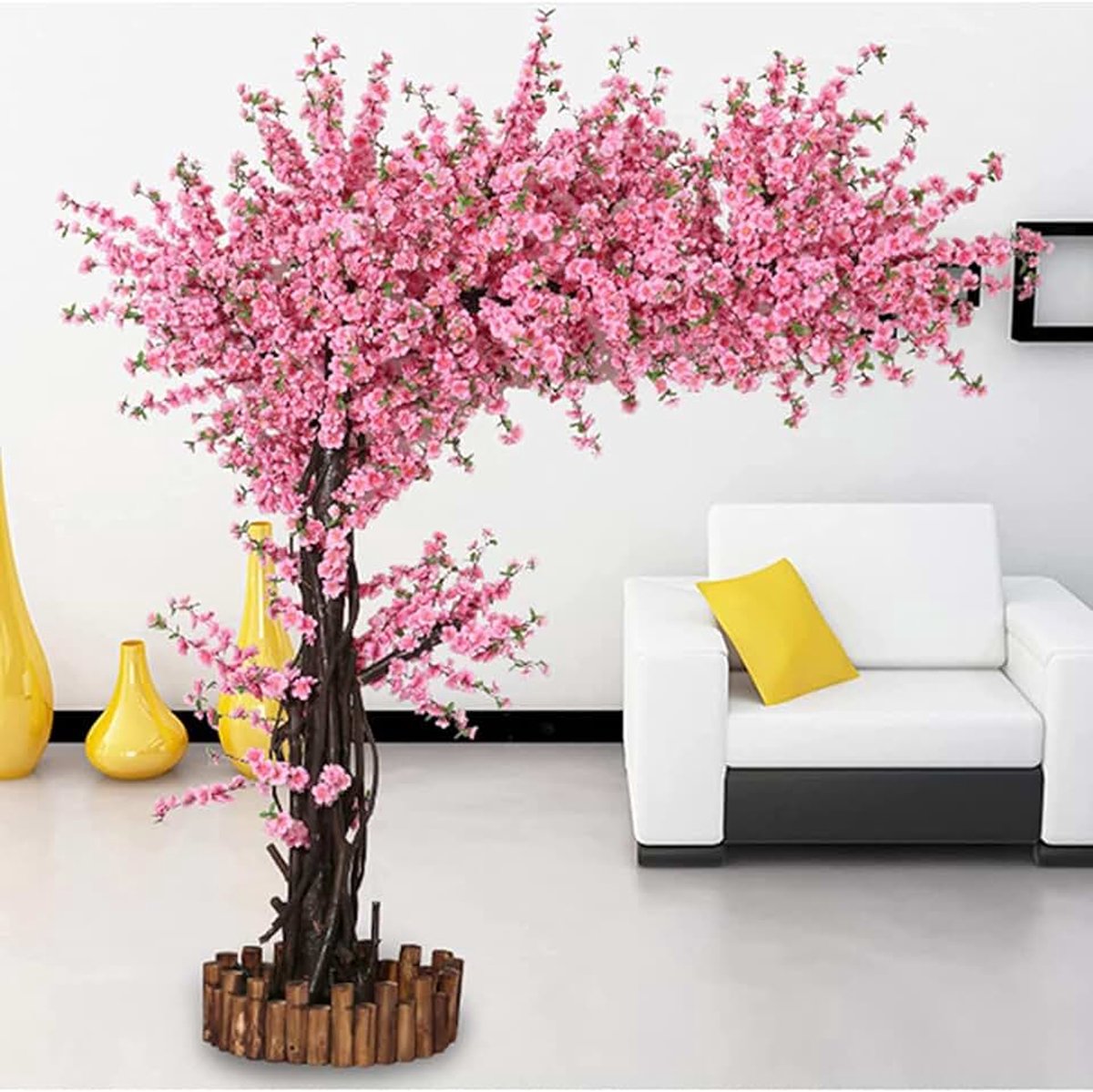 Japanse Kersenbloesem Boom, Simulatie Rode Bloesem Boom, Sakura Boom, Kersenbloesem Boom, Nep Boom Binnen Buiten,B,1.8X1.5M