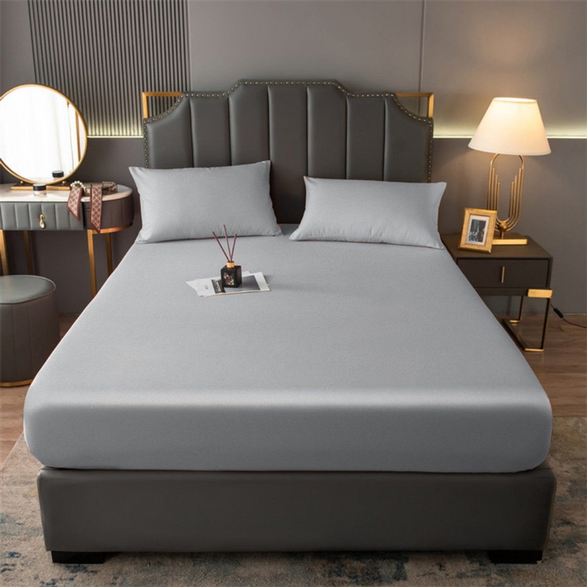 Waterdichte matrasbeschermer – Maat M – 120x200 cm – Geschikt voor matrassen tot 30 cm dik – Ademend & stofwerend – Hoes van polykatoen – Beschermt tegen vlekken en dagelijkse slijtage – Zacht en comfortabel – Wasbaar - Bedsprei - Spreien
